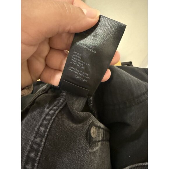 Free People We The Free The Lasso High Waisted Straight Leg Charcoal Jeans Sz 30 - Picture 9 of 9